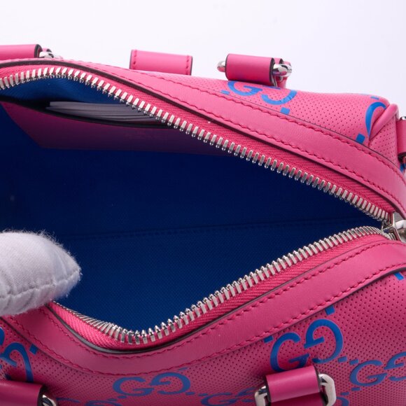 Gucci Jumbo GG Leather 2 Way Handbag Pink 725292 - Picture 13 of 15